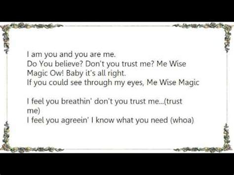 me wise magic lyrics